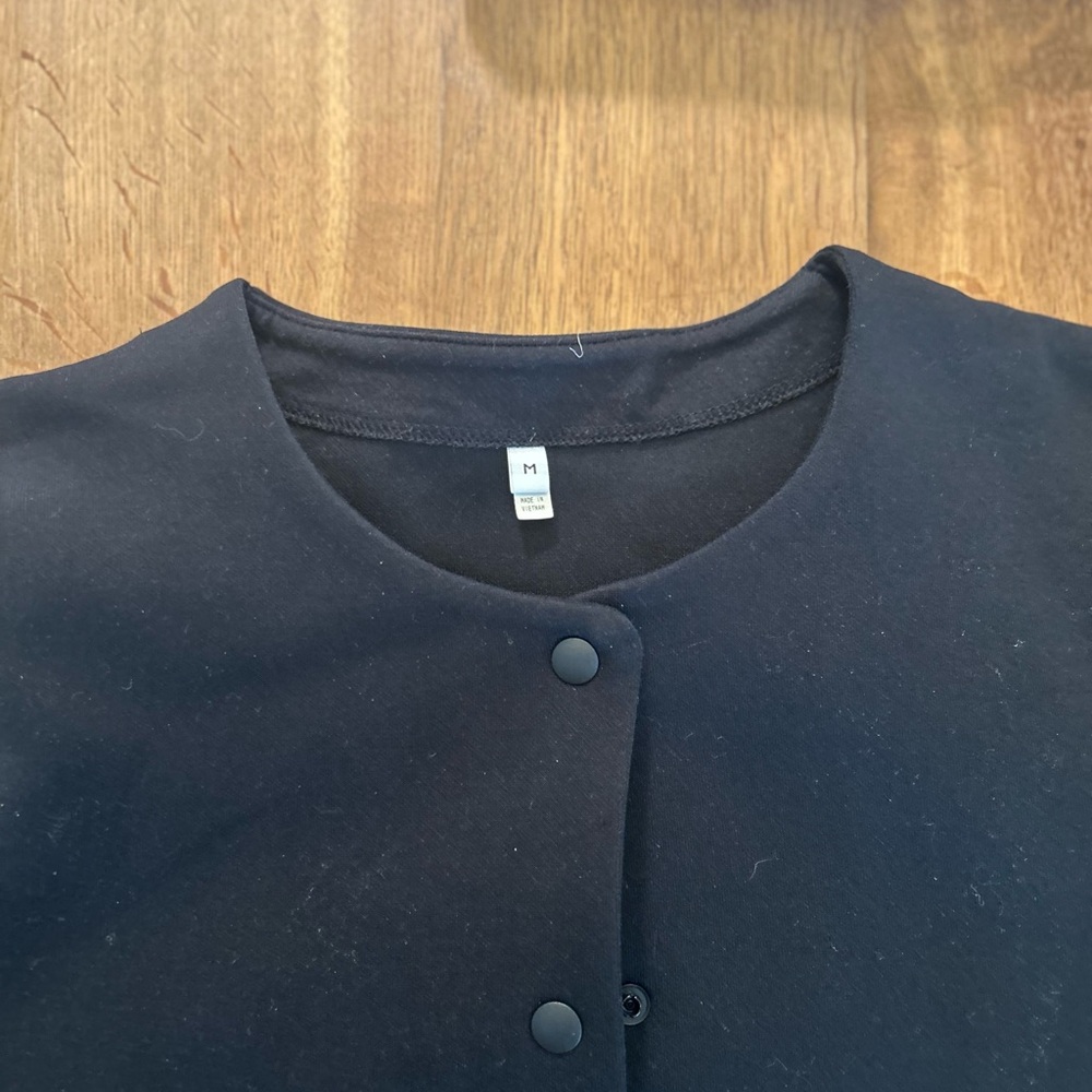 Muji Black and Cream Button-Up Jackets - Picture 5 of 5